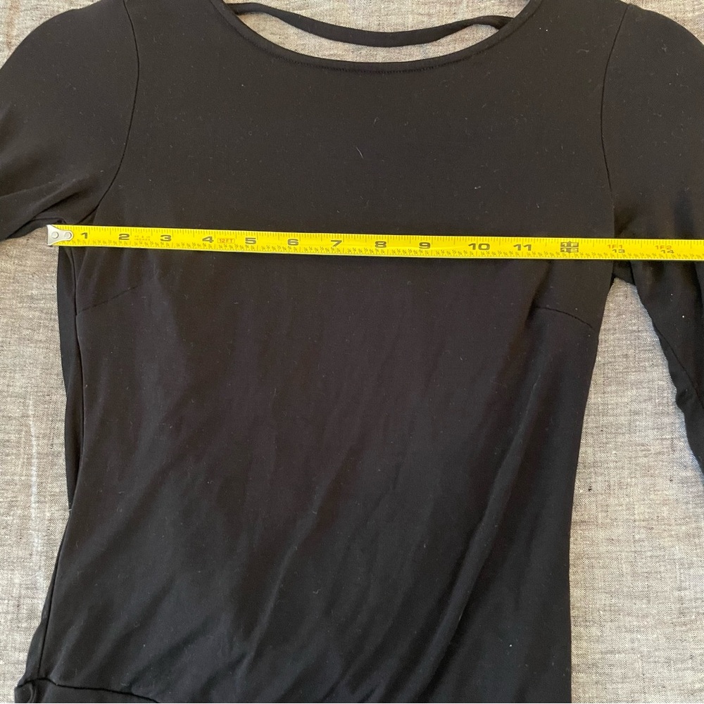 Lulu's Black Backless Long Sleeve Bodysuit XS NWOT - Picture 15 of 16